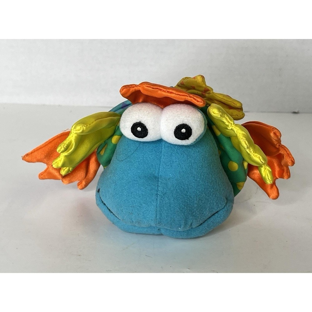 RARE VTG The First Years Wiggles‎ Bug Rattle Vibrating Baby Pull Toy
